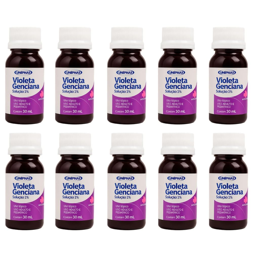 Kit 10 Violeta Genciana 30ml matizante 1% - Uniphar | Amazon.com.br